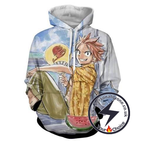 Natsu Dragneel - Fairytail 3D Printed - Fairytail Hoodies